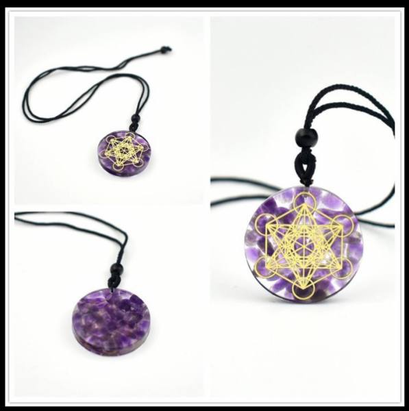 Orgonitna ogrlica z kristali - Amethyst 596