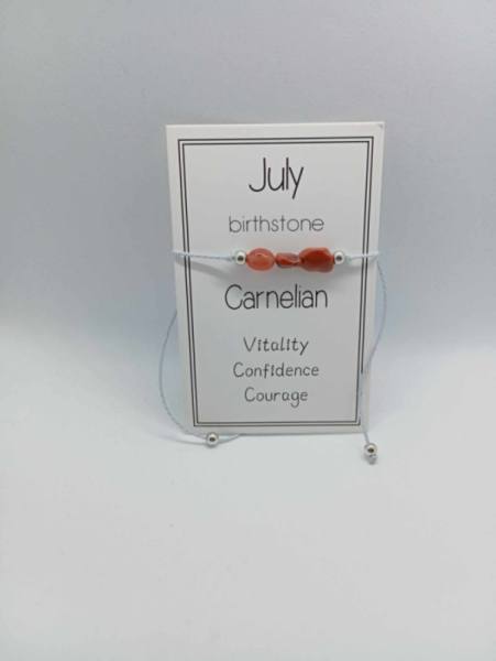 Zapestnica za Astrološki mesec JULIJ - KARNEOL 2427