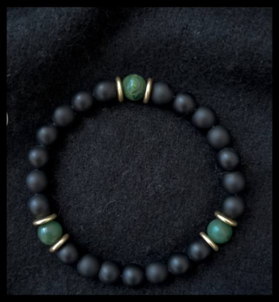 Zapestnica iz oniksa in aventurina 2919