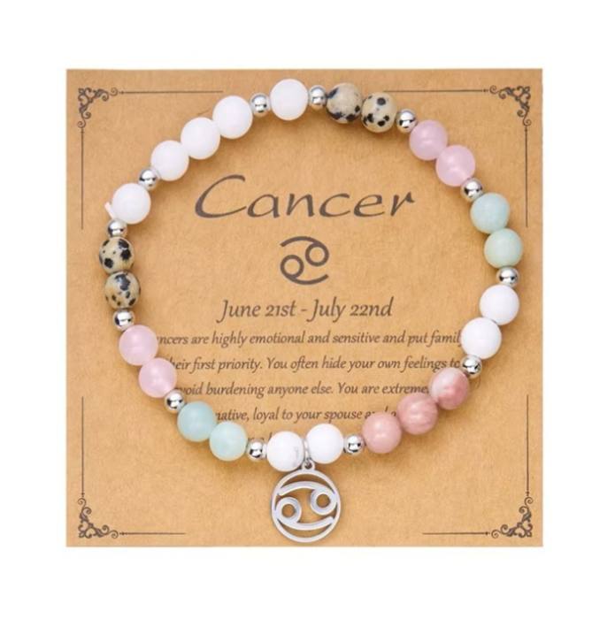 Zapestnica iz naravnih kristalov za astrološko znamenje RAK 5777