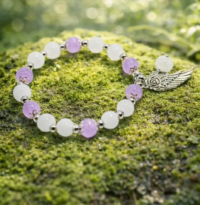 Zapestnica  Angelski blagoslov z kristalom 6453