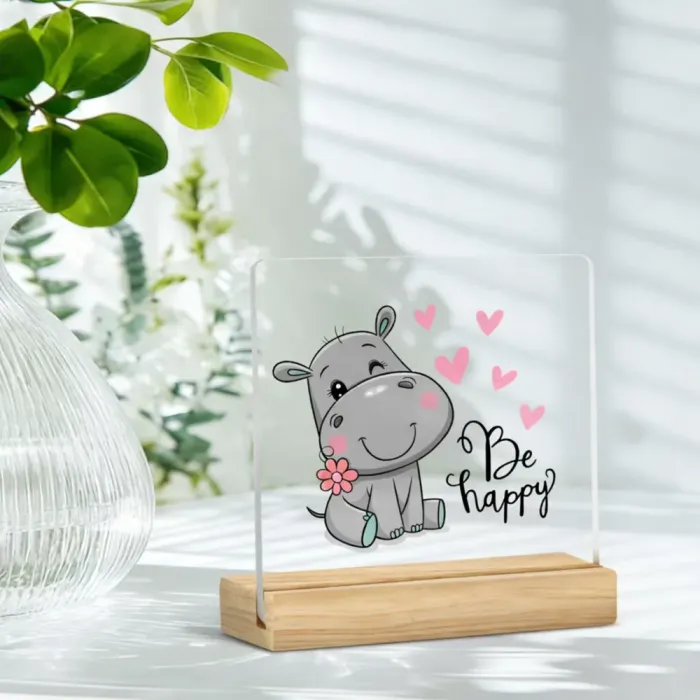 Dekorativna tabla Be happy ❤️ 6939