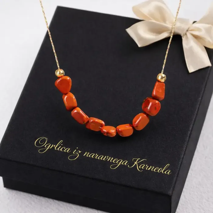 Ogrlica Karneol energije 6699