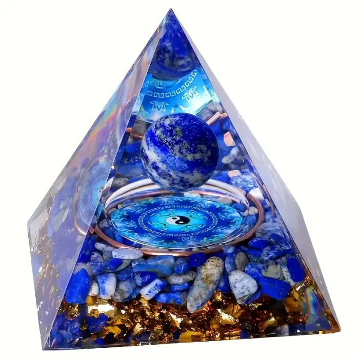 Orgonitna piramida iz Lapis Lazulija – Modra energija miru in jasnosti 6092