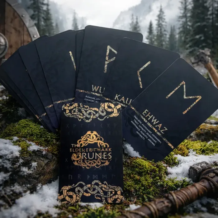 KARTE - Runske karte – Elder Futhark rune komplet (26 runskih simbolov) 6750